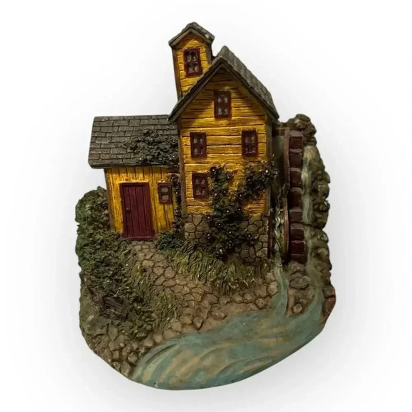 Thomas Kinkade Hawthorne Village Turner's Mill Miniature Handcrafted - Picture 3 of 5